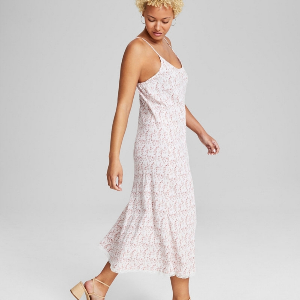 Floral Spaghetti Strap Midi Dress "And Now This" size xs. New - Picture 4 of 17